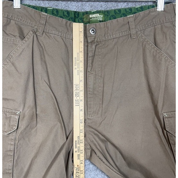 Gander Mountain Convertible Cargo Pocket Pants Shorts Mens Size 36x32 Ankle Zip - Picture 6 of 8